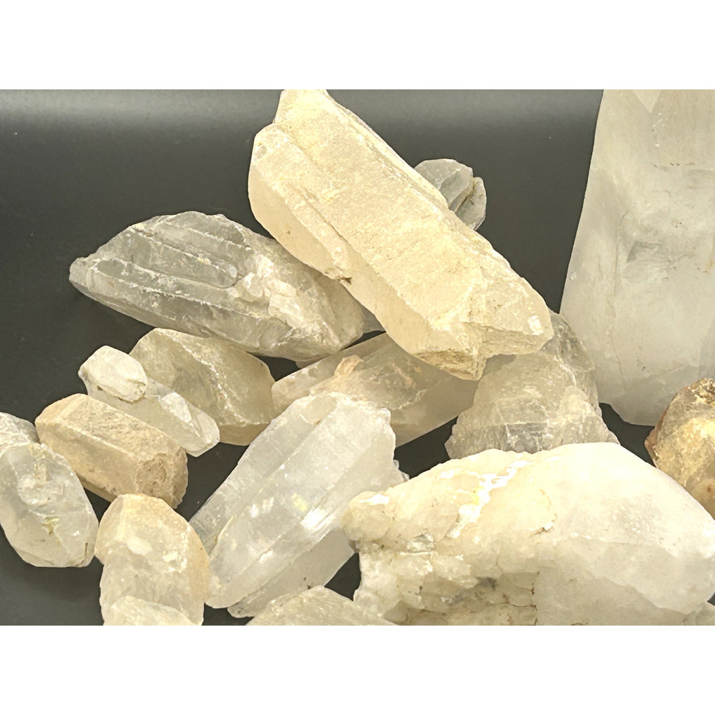 Raw Madagascar Clear Quartz Crystal Points Bulk Lot 5 LBs Rough Mystery Scoop