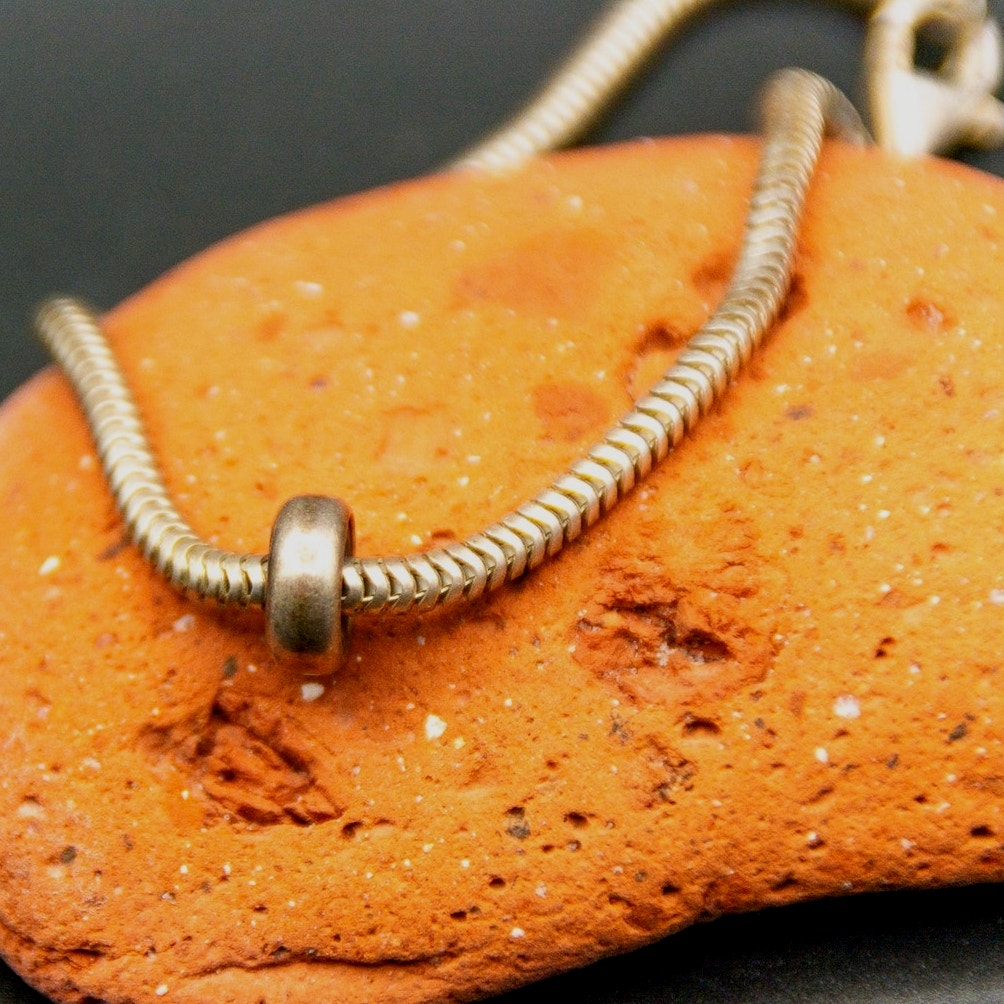 Vintage 90s Trollbeads LAA S925 Snake Bracelet - Pandora Style - 7"