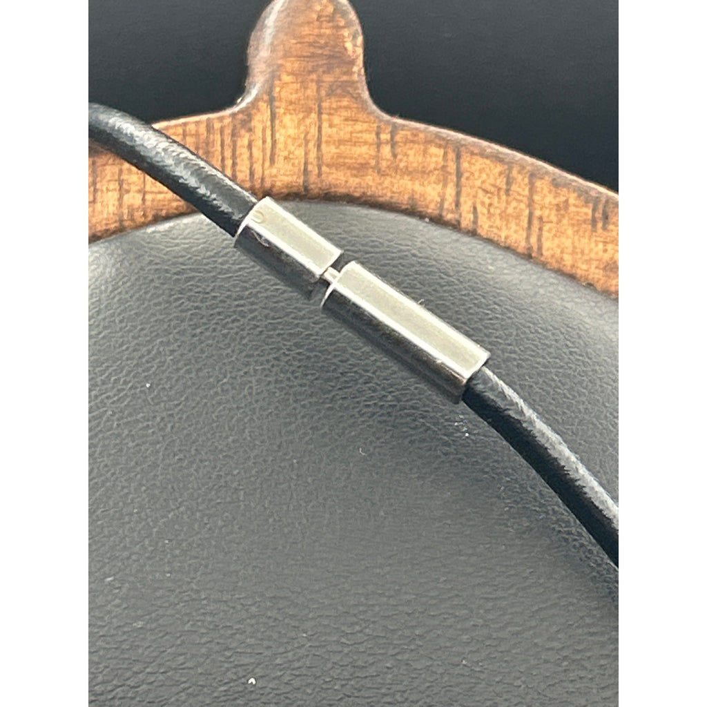 Vintage Handmade Modernist Silver Pendant Necklace | Abstract Bypass