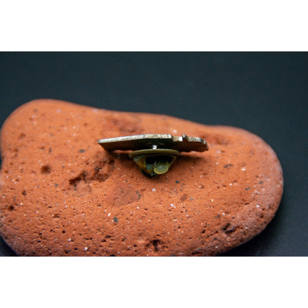 Vintage Red Semi Dump Truck Heavy Transport Enamel Lapel Pin