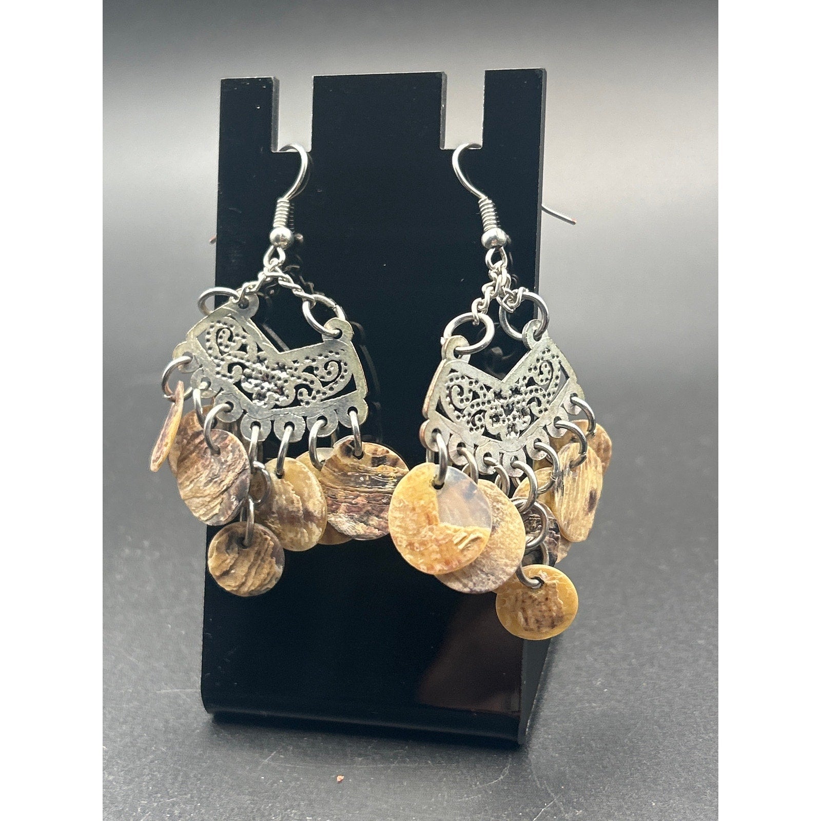 Boho Shell Drop Dangle Earrings | Vintage Chandelier