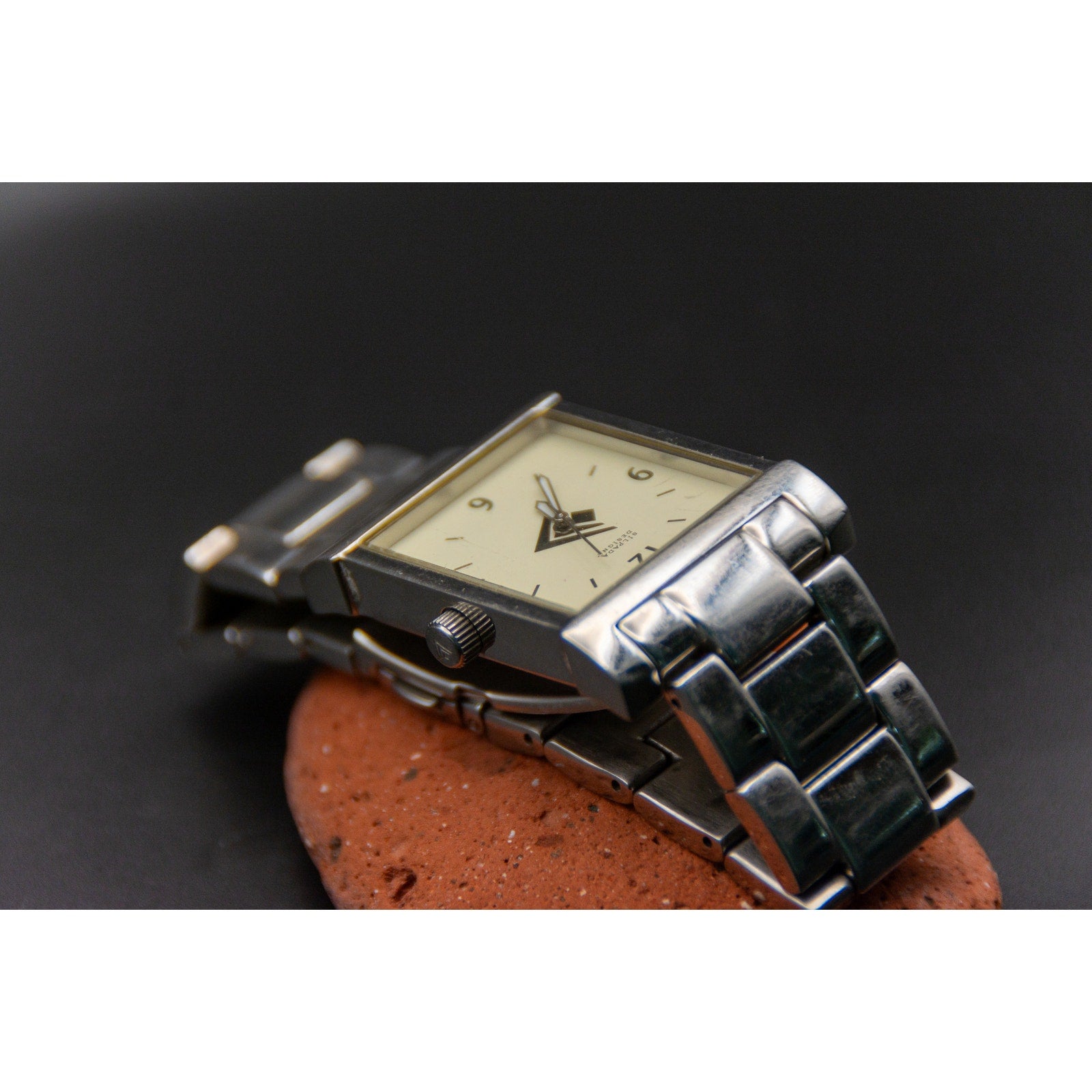 Silpada Designs Stainless Steel Tank or Boyfriend Watch - Needs battery