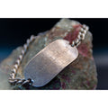 Vintage 1940s ID Bracelet in Sterling Silver - Size 6.75 Double Hook Clasp 20.3g