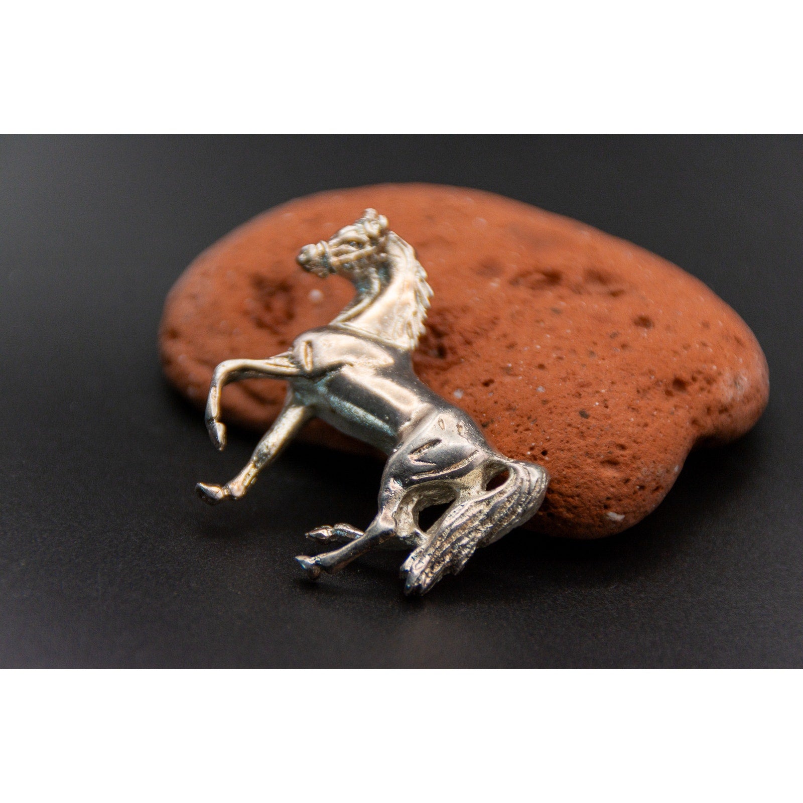 Vintage Horse Bolo Tie - Silver Toned