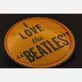 Original Vintage 1960s Beatles Pinback Button - 3" I love the Beatles