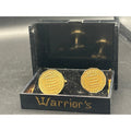 Vintage 1959 British Three Pence Coin Cufflinks | Gold Tone Boxed Warriors UK