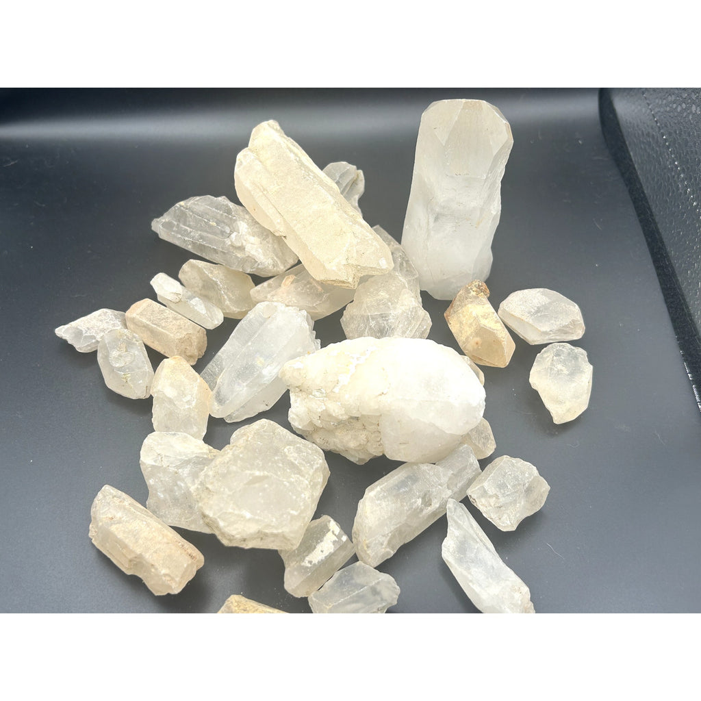 Raw Madagascar Clear Quartz Crystal Points Bulk Lot 5 LBs Rough Mystery Scoop