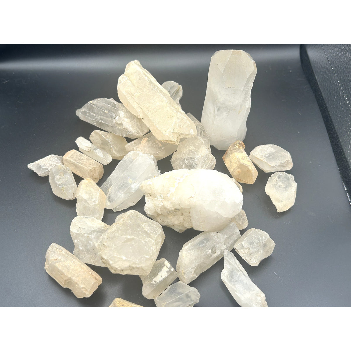 Raw Madagascar Clear Quartz Crystal Points Bulk Lot 5 LBs Rough Mystery Scoop