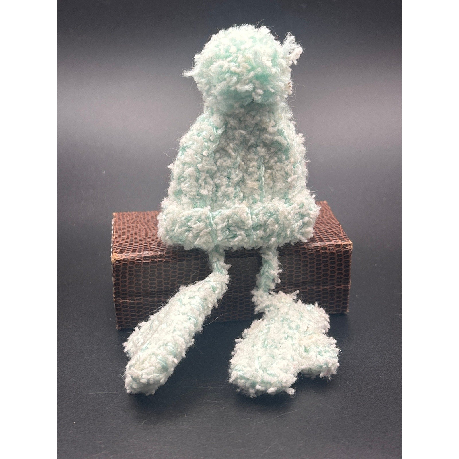 Vintage Handmade Yarn Hat and Mittens Brooch | Cozy Winter Novelty Pin