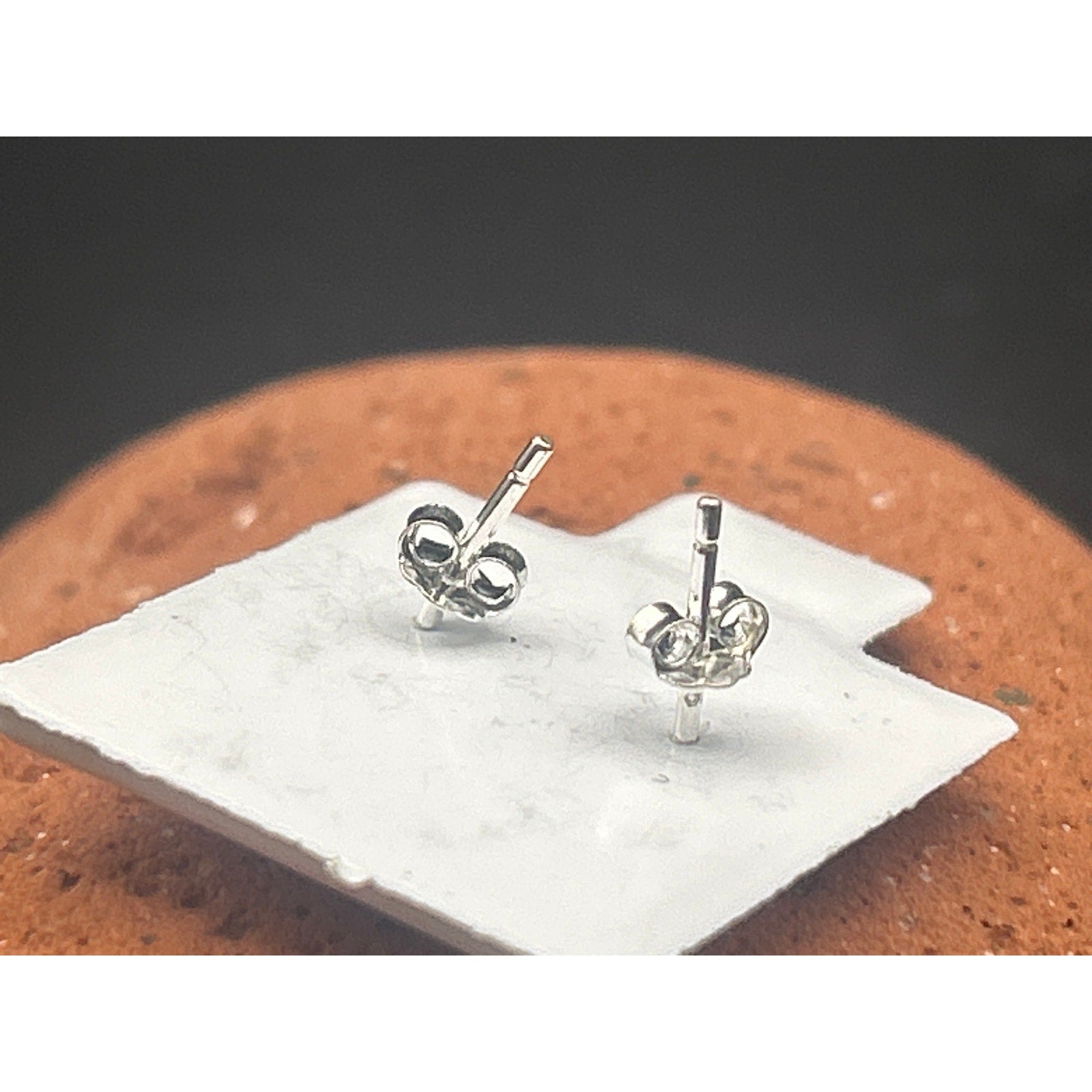 Vintage Modern Sterling Silver 925 Airplane Stud Earrings Pilot Flight Attendant