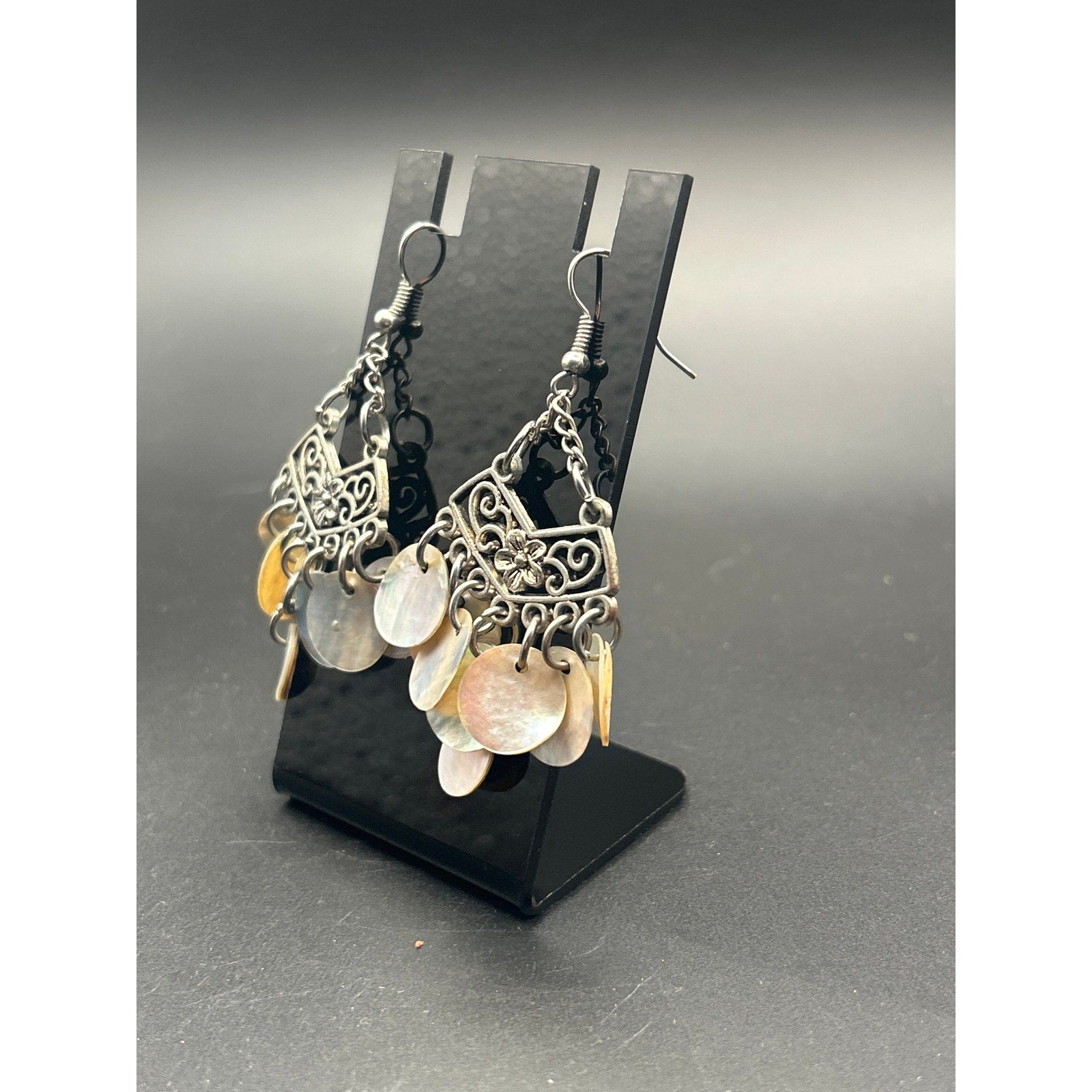 Boho Shell Drop Dangle Earrings | Vintage Chandelier