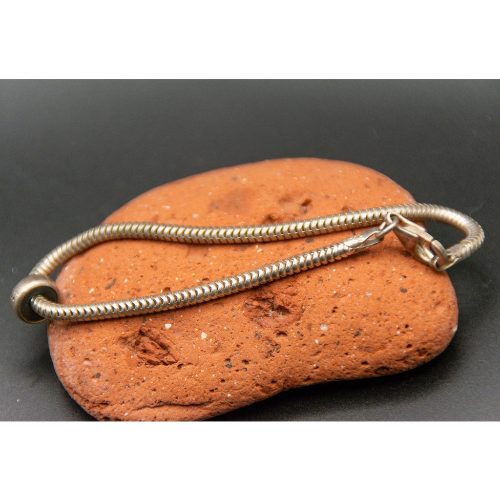 Vintage 90s Trollbeads LAA S925 Snake Bracelet - Pandora Style - 7"