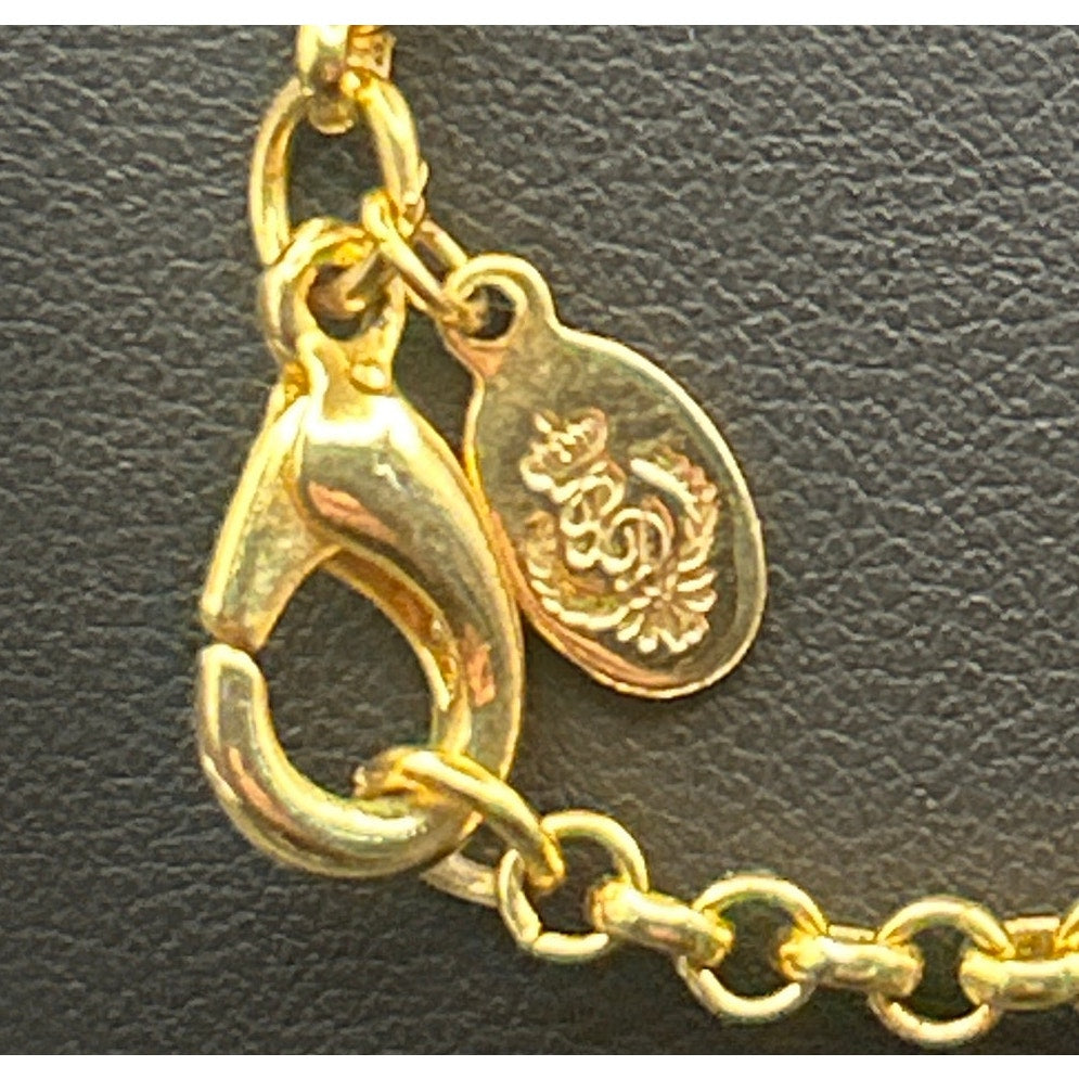 Vintage Premier Designs Amethyst Druzy Pendant Necklace 24" Gold Tone Crown Logo