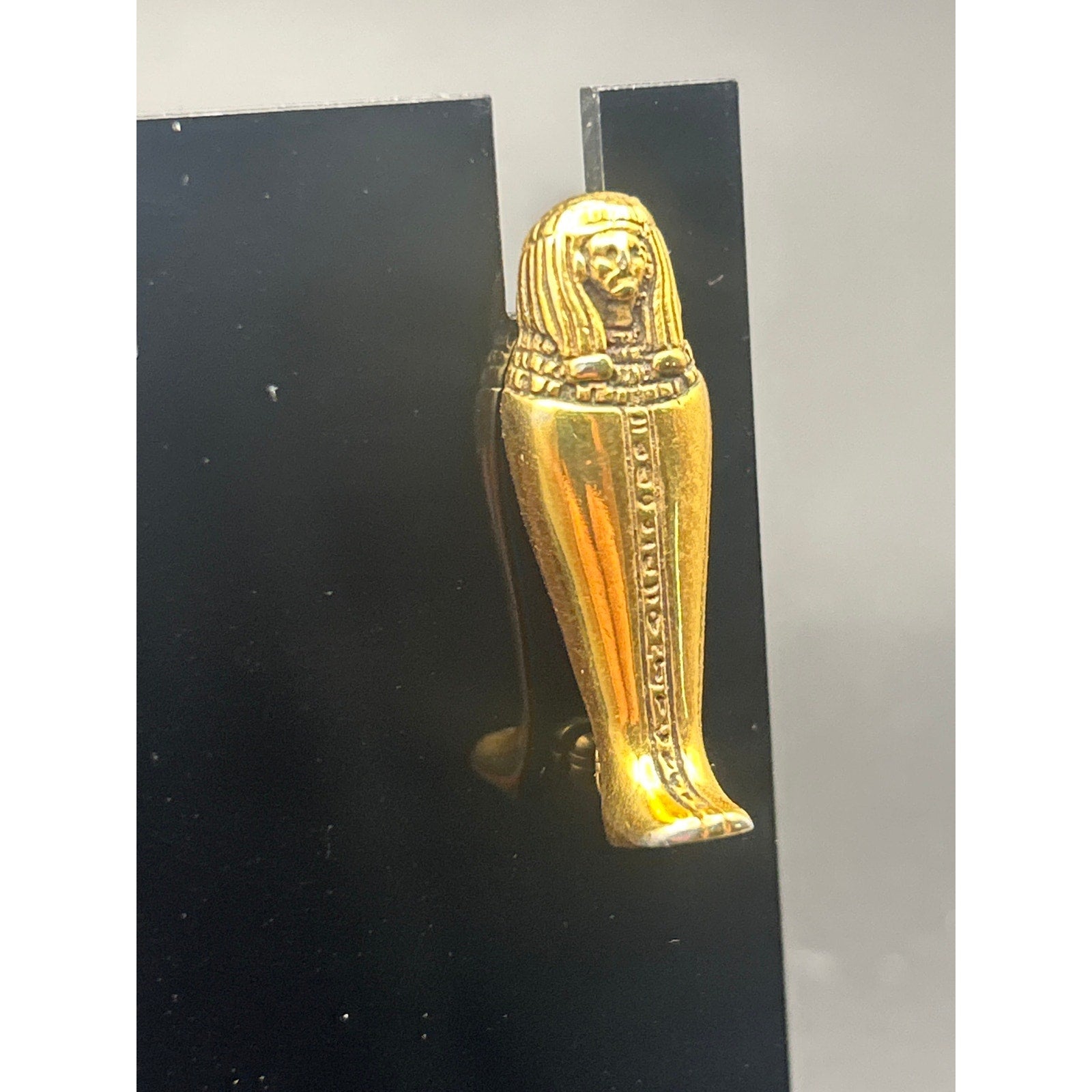 Vintage MFA Gold Tone Egyptian Revival Pharaoh Sarcophagus Brooch
