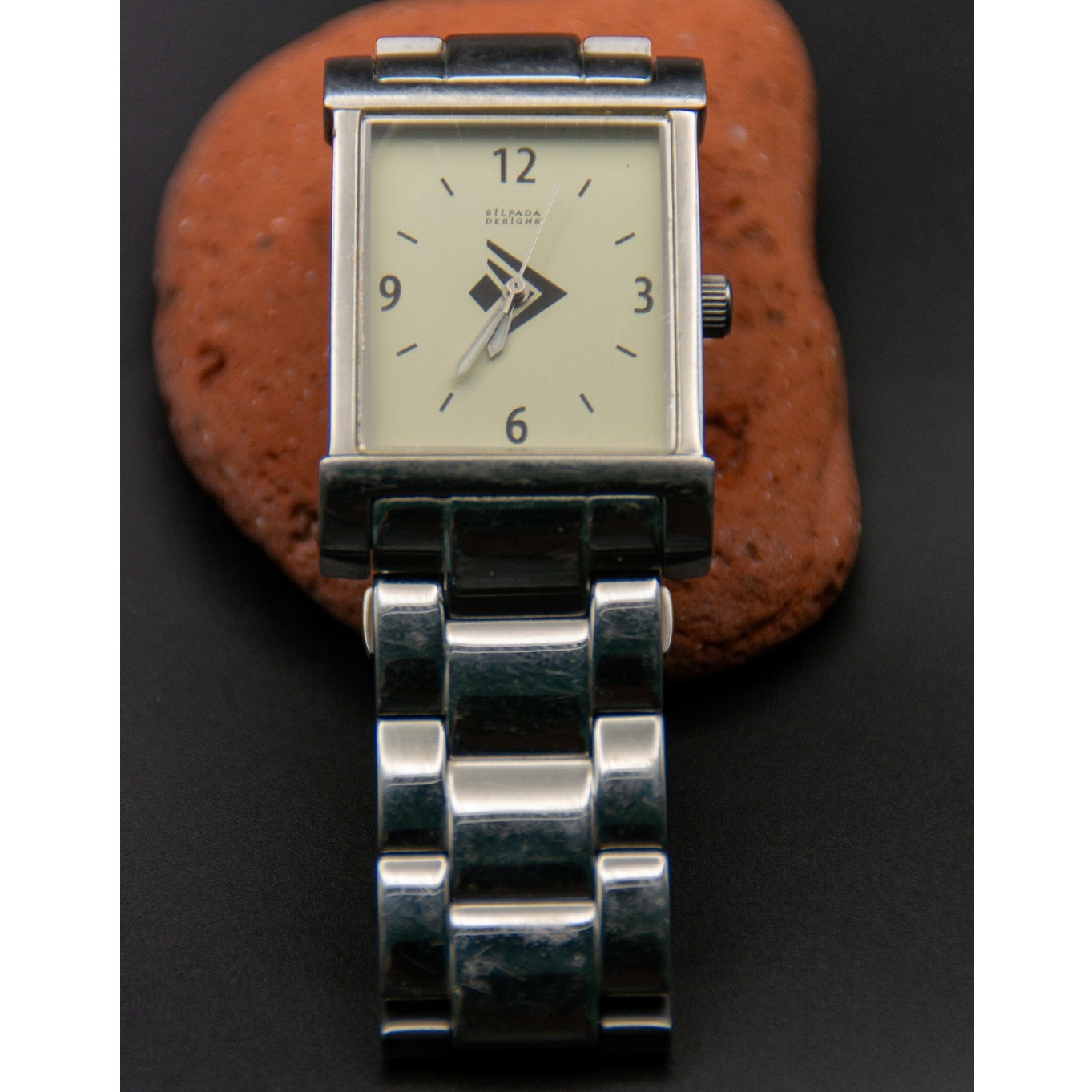 Silpada Designs Stainless Steel Tank or Boyfriend Watch - Needs battery