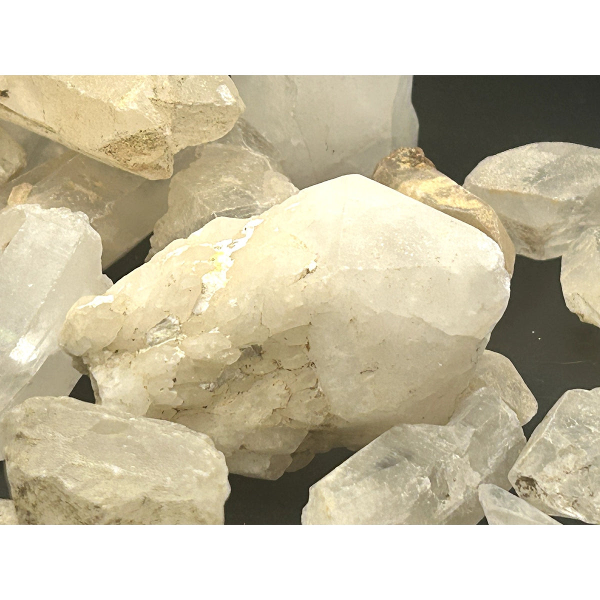 Raw Madagascar Clear Quartz Crystal Points Mystery Scoop Grab Bag 1 LB Bulk Lot