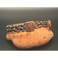 Handmade 11mm 5 Strand Woven Copper Cuff Bracelet Adjustable Artisan Maine Made