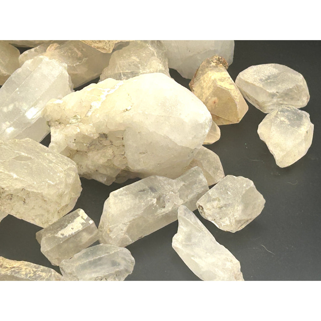 Raw Madagascar Clear Quartz Crystal Points Bulk Lot 5 LBs Rough Mystery Scoop