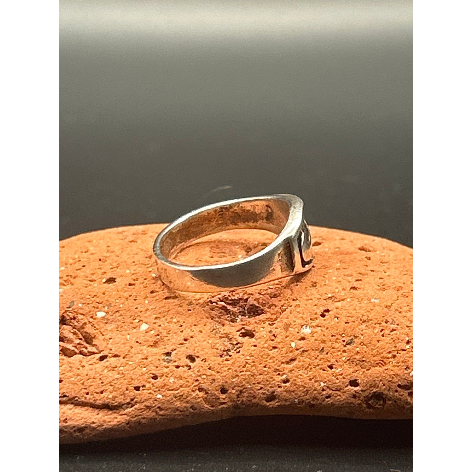 Vintage 90s Sterling Silver Bootleg Nike Swoosh Ring Size 7 Streetwear