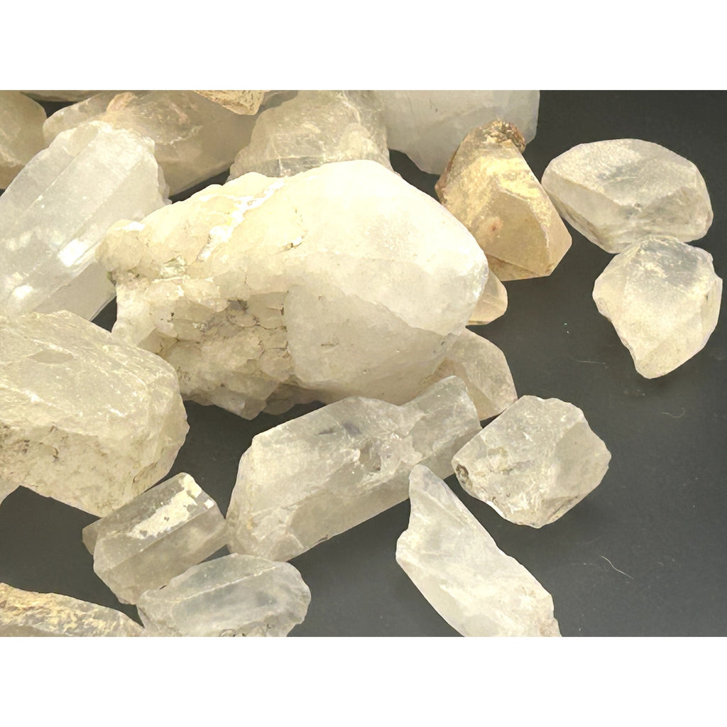 Raw Madagascar Clear Quartz Crystal Points Mystery Scoop Grab Bag 1 LB Bulk Lot