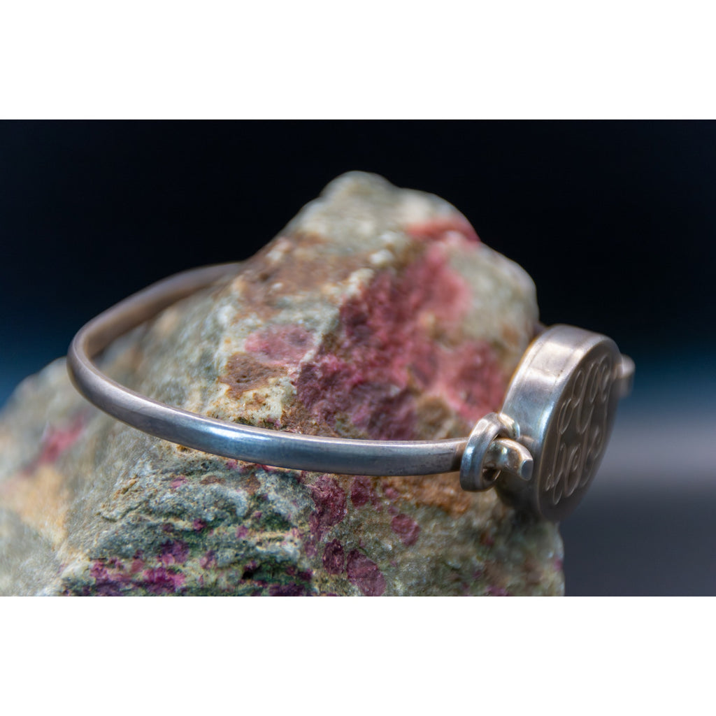 Taxco Mexican Sterling Silver Bracelet - Monogrammed LGJ Size 6