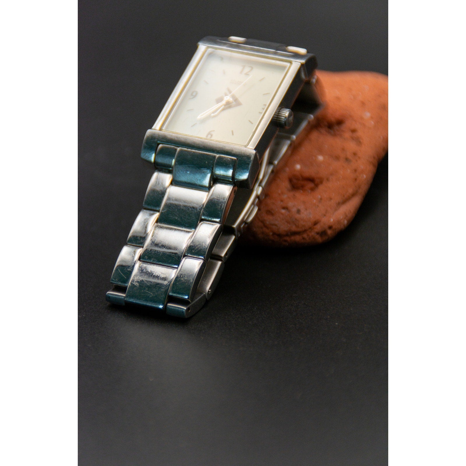 Silpada Designs Stainless Steel Tank or Boyfriend Watch - Needs battery