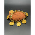 Vintage 24k Gold Plated Ancient Greek Coin Bracelet | Gold Tone Replica Charm