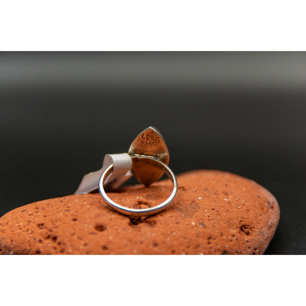 Taxco Abalone Shell 925 Ring from Mexico - Size 5.5
