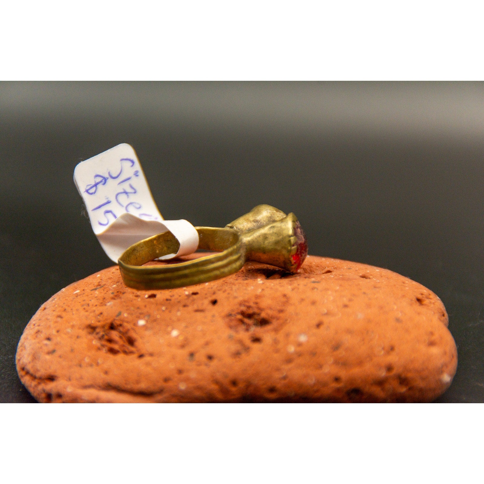 Vintage Floral Style Kochi Afghan Tribal Ring - Size 8