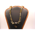 Vintage Smokey Quartz Silver Bead Necklace 16" Graduated Faceted 41.6g Statement Gemstone 1940s-70s
