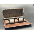 Vintage Mother of Pearl & Black Onyx Cufflinks | Retro Silver Tone Boxed Tux