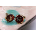 Vintage Siam Sterling Mekhala Niello Cufflinks Goddess Lightning Art Deco Thai pre-1939