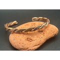 Handmade Copper Twist Bracelet High Polish 6mm Adjustable 7.5" Artisan