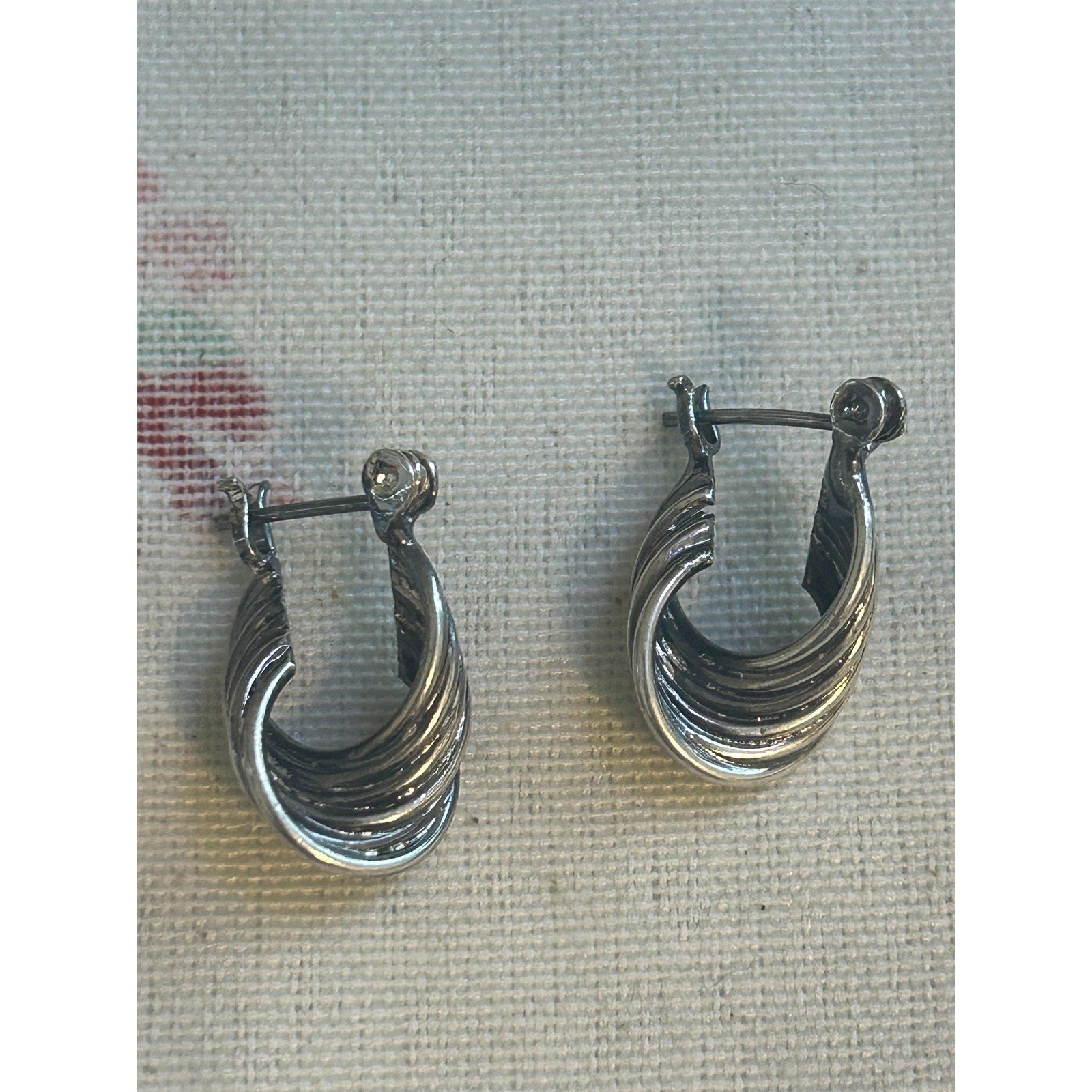 Sterling Silver Vintage Small Hoops
