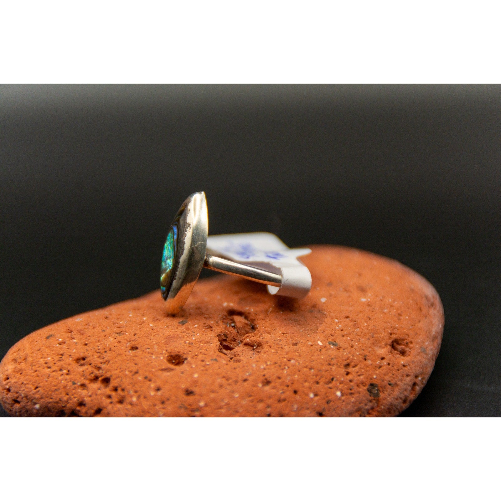 Taxco Abalone Shell 925 Ring from Mexico - Size 5.5