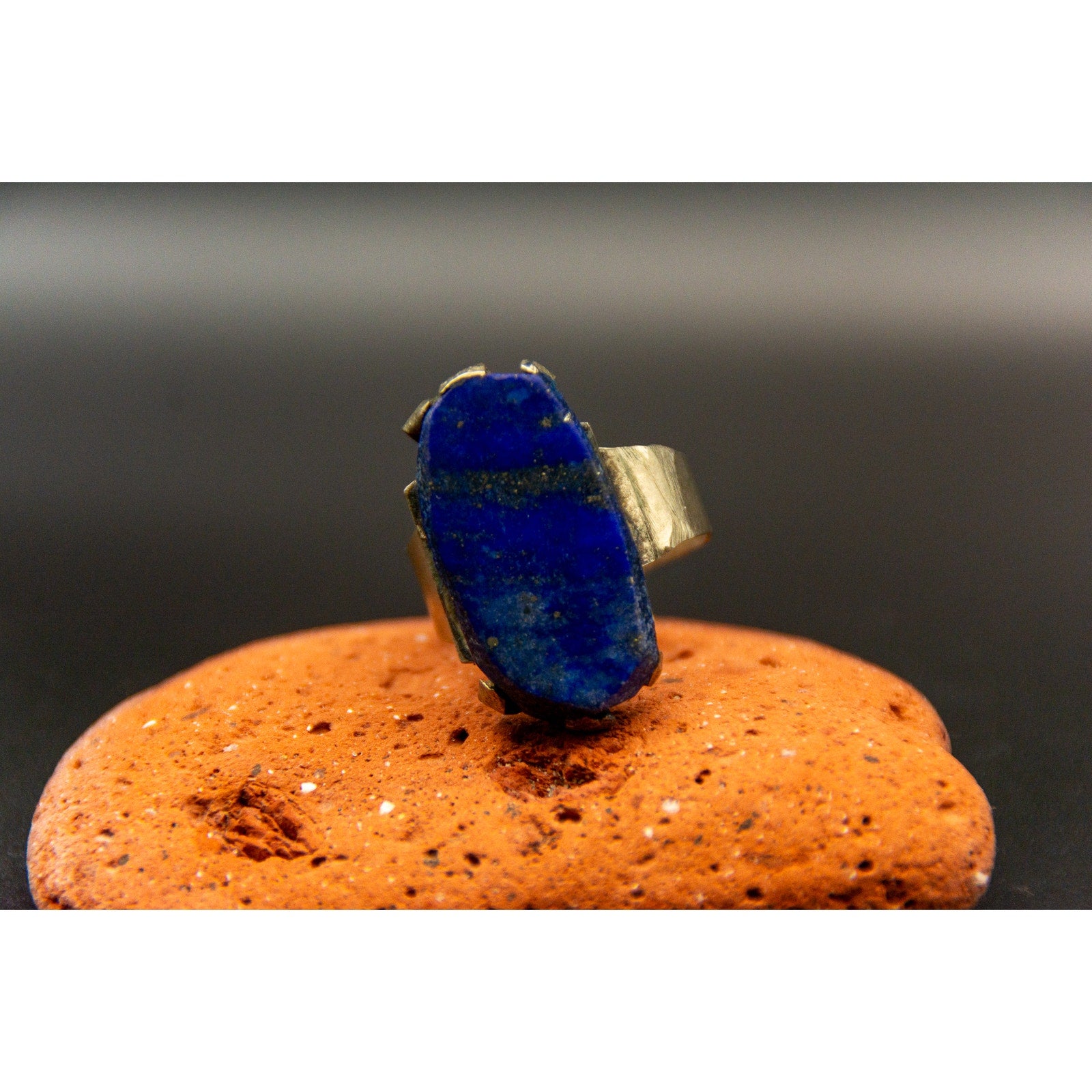 Stunning Vintage Lapis Lazuli Kochi Tribal Ring - Size 10