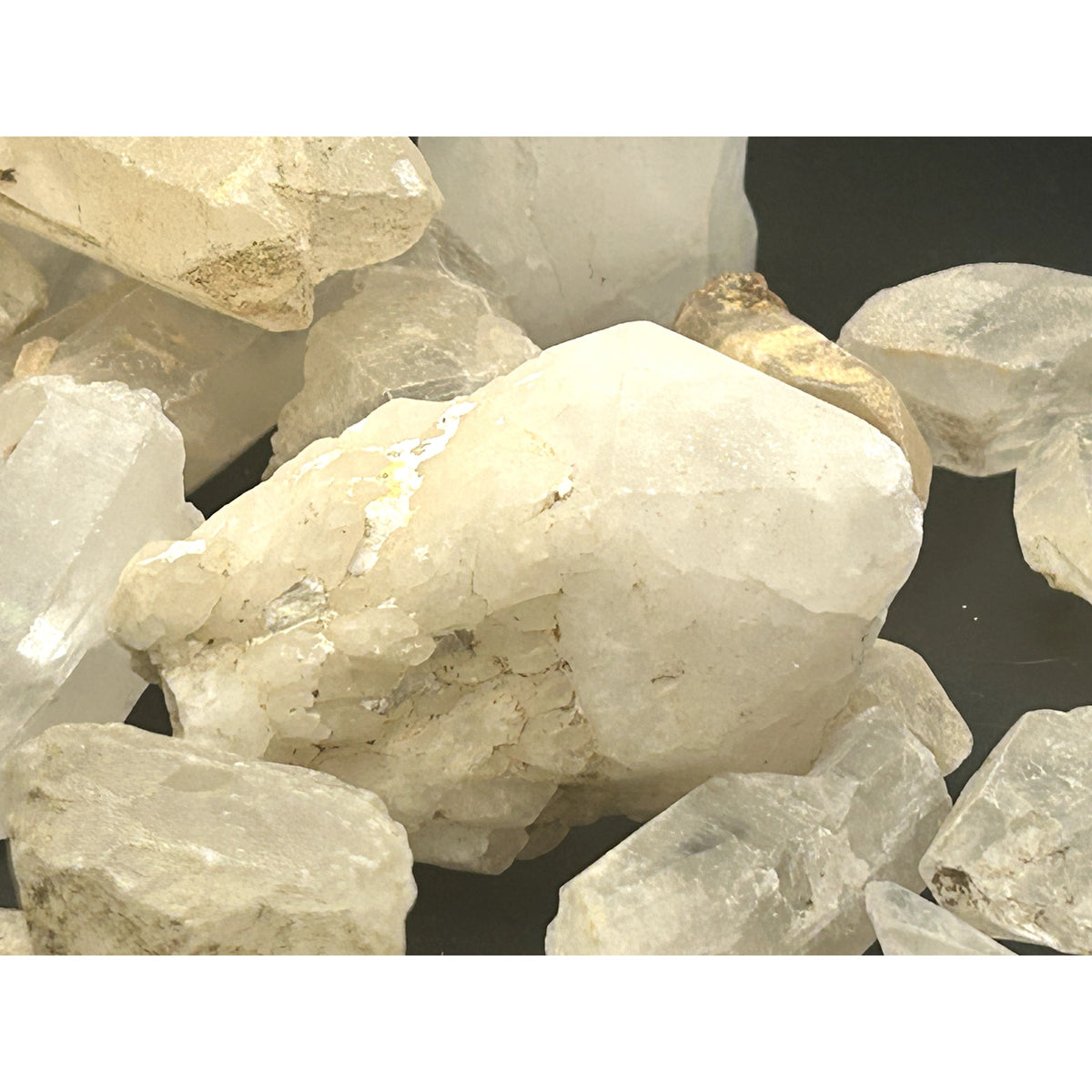 Raw Madagascar Clear Quartz Crystal Points Bulk Lot 5 LBs Rough Mystery Scoop