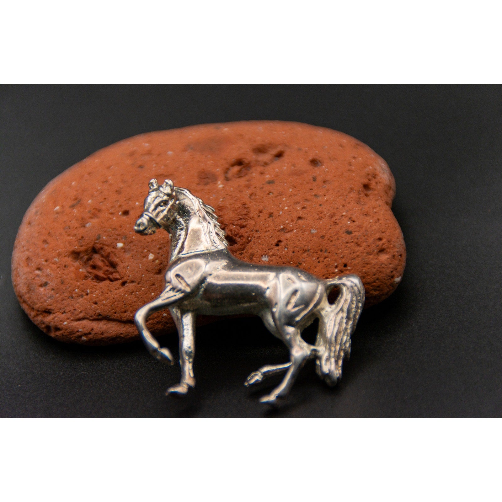 Vintage Horse Bolo Tie - Silver Toned