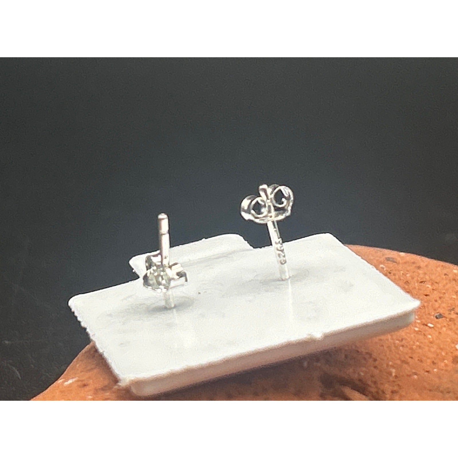 Vintage Modern Sterling Silver 925 Airplane Stud Earrings Pilot Flight Attendant