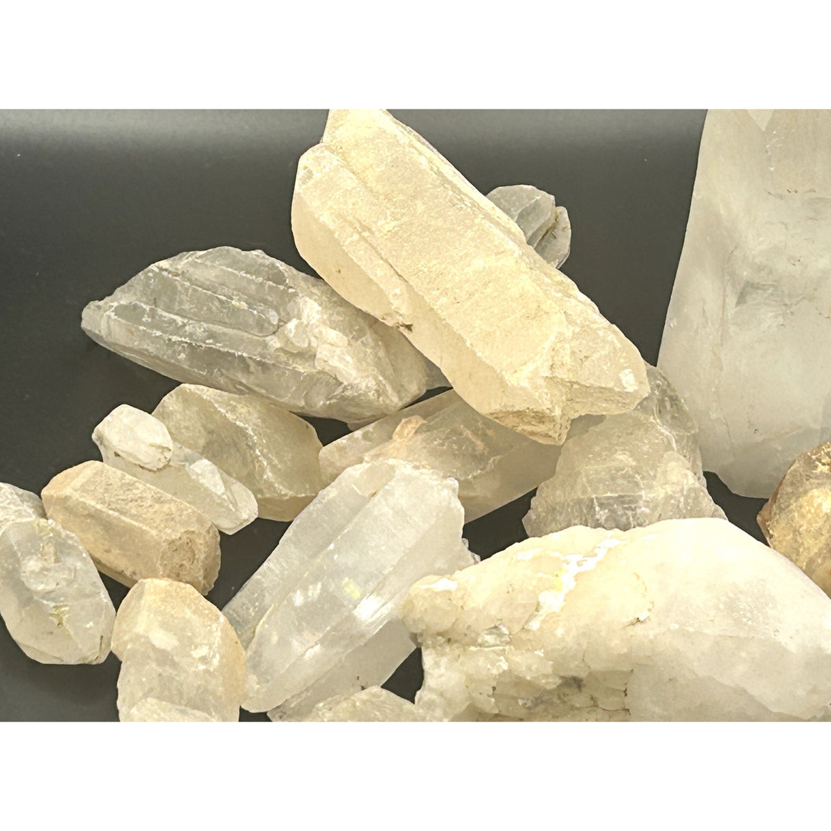 Raw Madagascar Clear Quartz Crystal Points Mystery Scoop Grab Bag 1 LB Bulk Lot