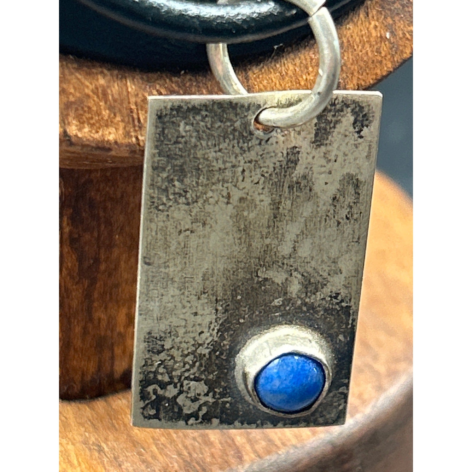 Vintage Handmade Modernist Silver Pendant Necklace | Abstract Bypass